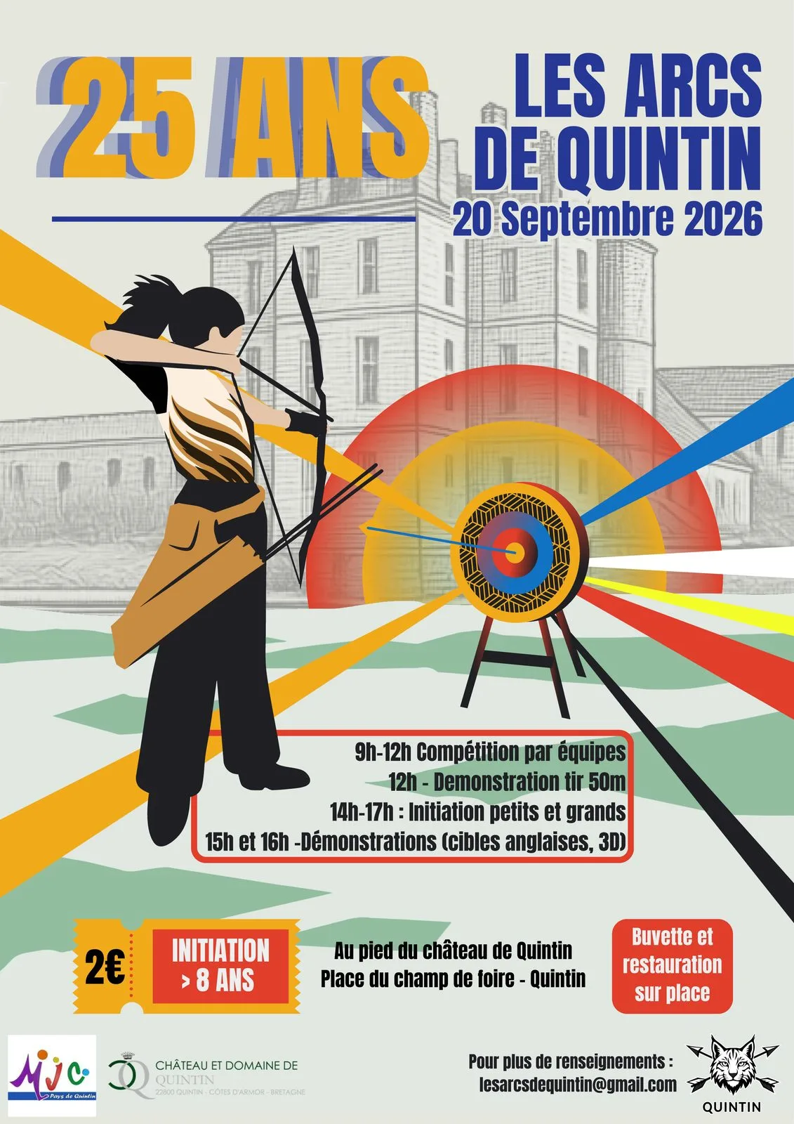Affiche des 25 ans des Arcs de Quintin